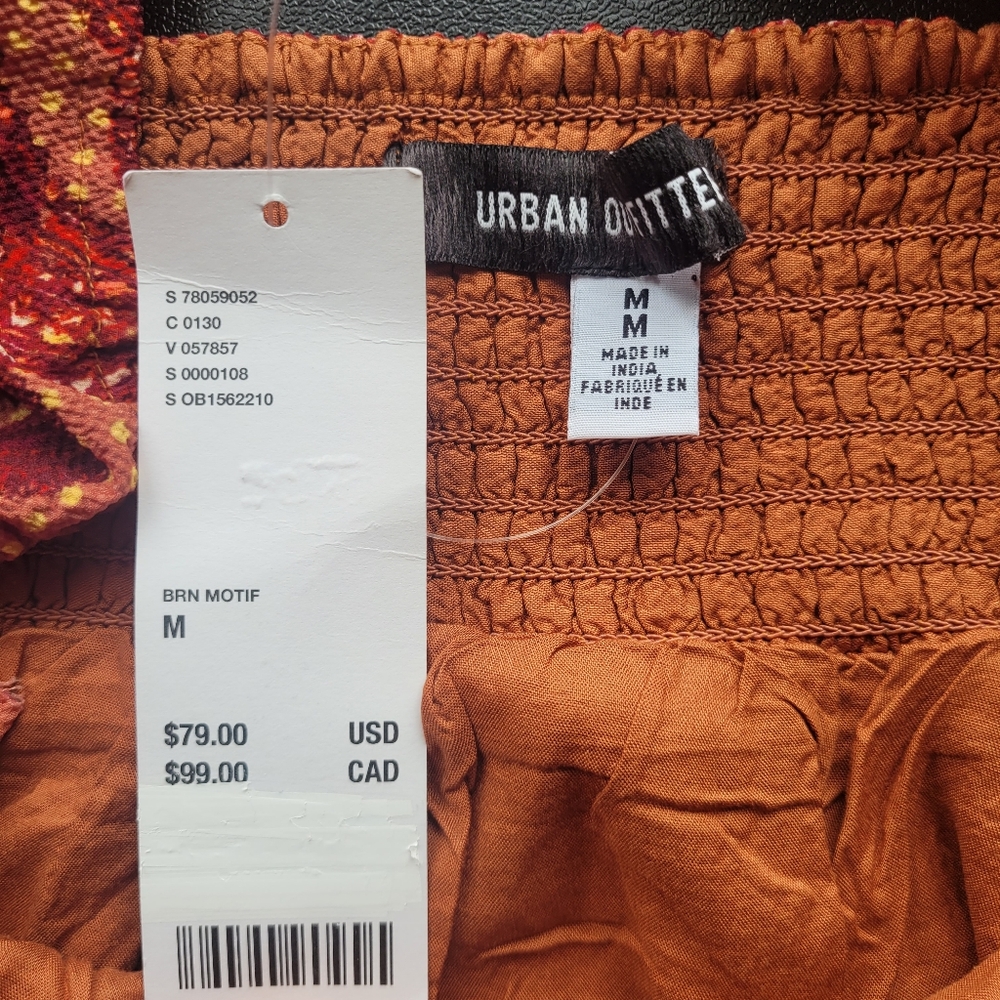 Urban Outfitters Vivienne Printed Long Sleeve Mini Dress, BNWT, Size M - Picture 9 of 10